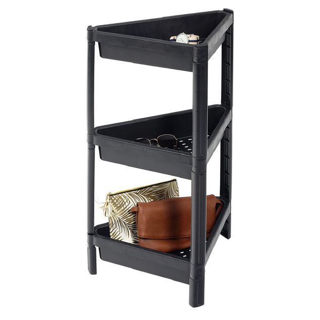 Organiseur d'angle 3 niveaux noir