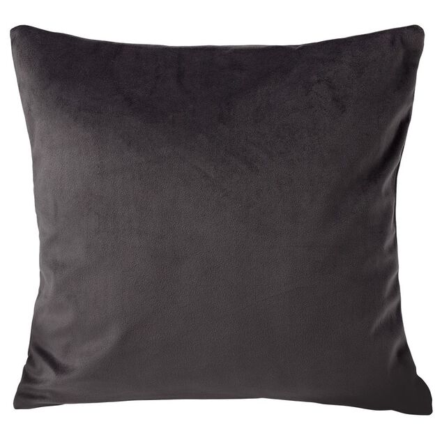 Housse de coussin velours 40x40cm gris