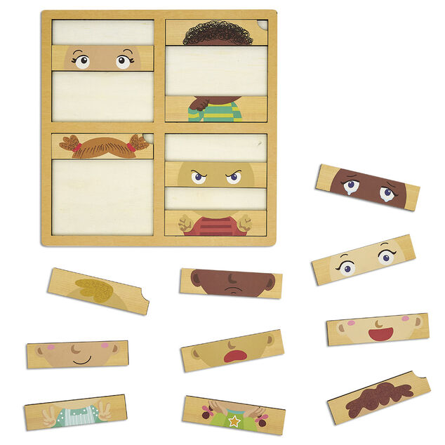 Puzzle des &eacute;motions en bois