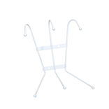 Pat&egrave;re murale m&eacute;tal 6 crochets 17xH19,5x11cm (2 mod&egrave;les noir ou blanc)