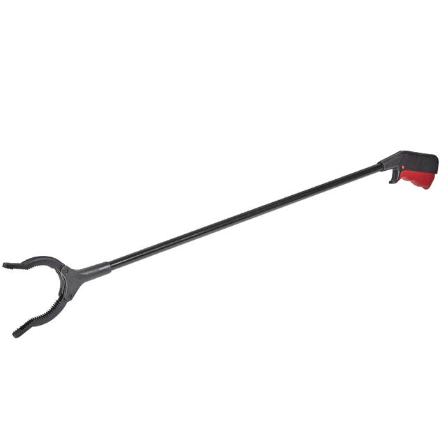 Pince ramasse-objet noire en plastique et fer L77cm