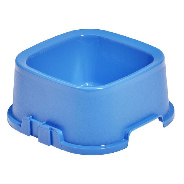 Gamelle carr&eacute;e bleue 1,35 L - 21,5x21,5xH9,4cm