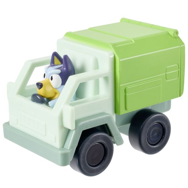 V&eacute;hicule mini Bluey plastique 9x6xH7cm (4 mod&egrave;les)