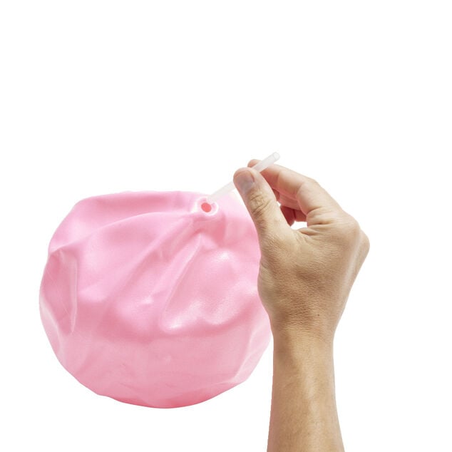 Ballon exercice fitness Ø25cm (2 modèles bleu ou rose)