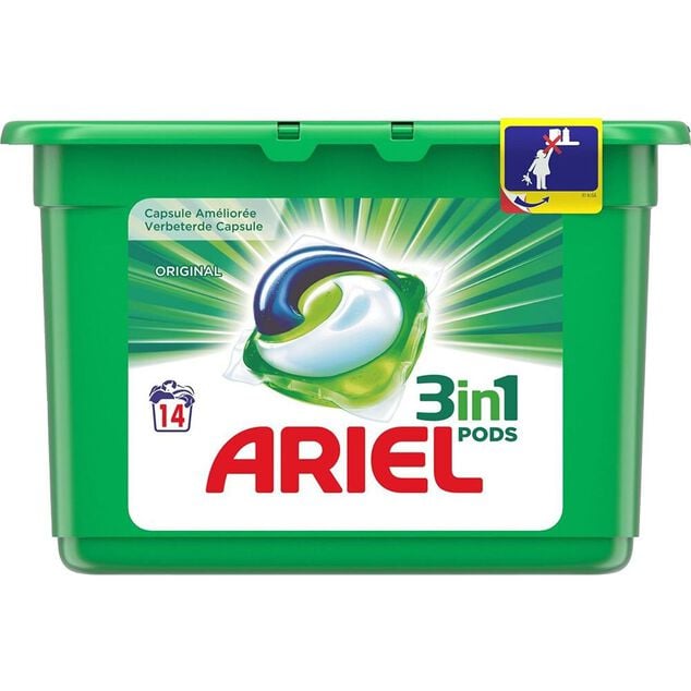 Ariel pods 3 en 1 peaux sensibles x14