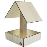 Perchoir &agrave; oiseau DIY &agrave; monter en bois 10x10xH15cm