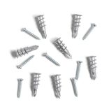 Lot de 7 chevilles autoforeuses avec vis Ø6x30mm charge 20kg