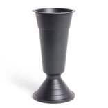 Vase funéraire noir Ø20xH35cm