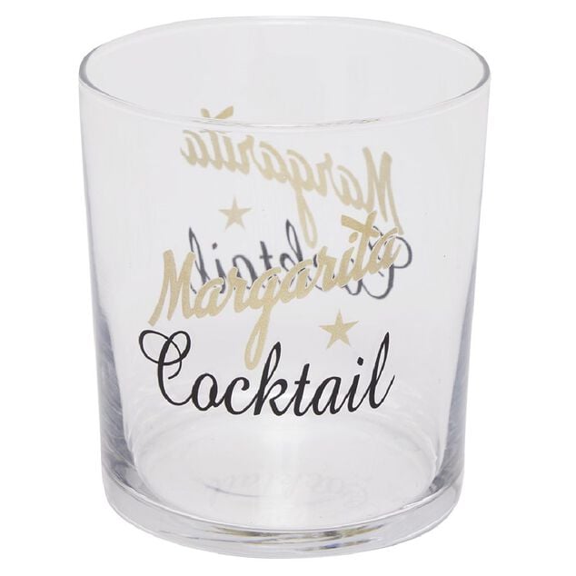 Gobelet en verre transparent avec inscription 34,5 cl x3