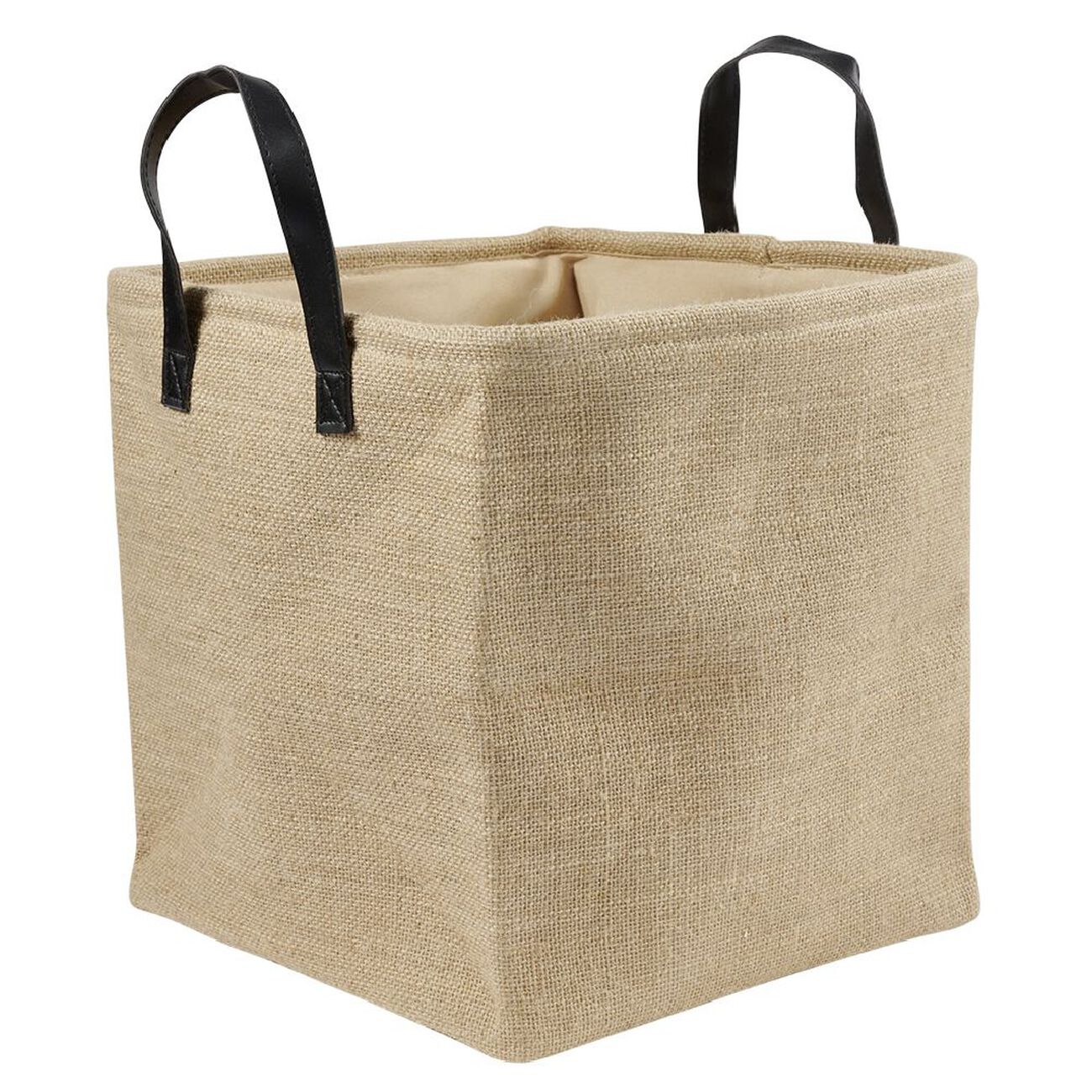 Tote Bag Gifi Bagagerie Panière Box Cube Effet Jute 31x31x31cm