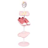 Range chaussure licorne 3 paires 3 niveaux rose et blanc