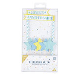 Décoration gâteau Joyeux anniversaire et étoiles