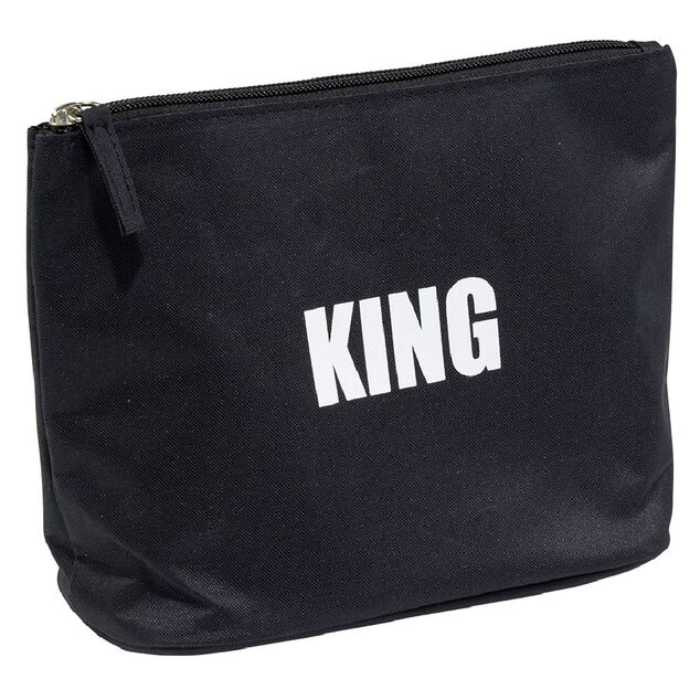 Trousse de toilette imprim&eacute; KING ou QUEEN