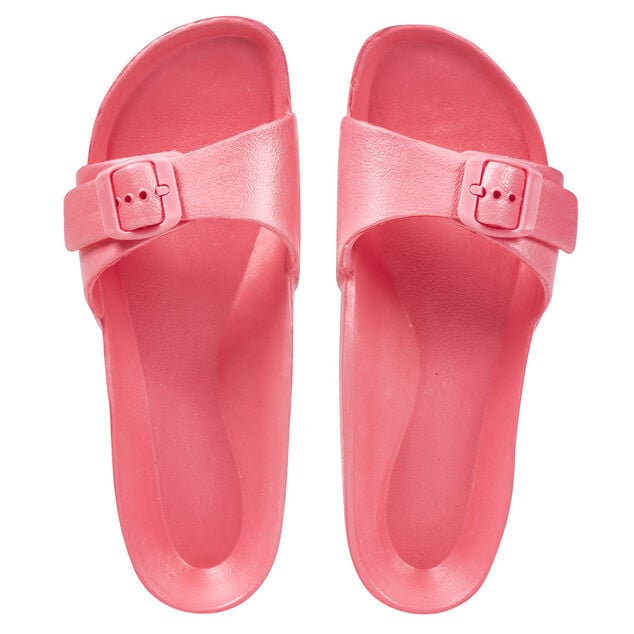 Mule plastique rose
