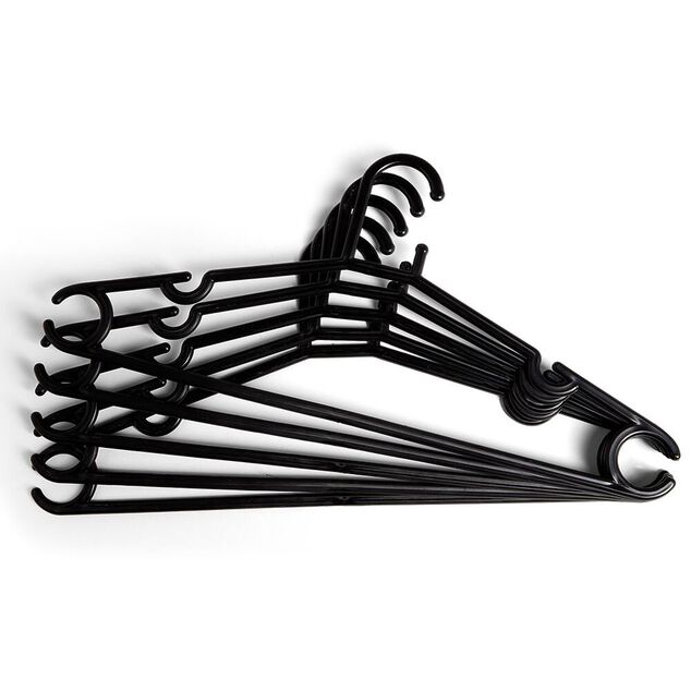 Cintre en plastique Noir x5 - L38,5xH17cm