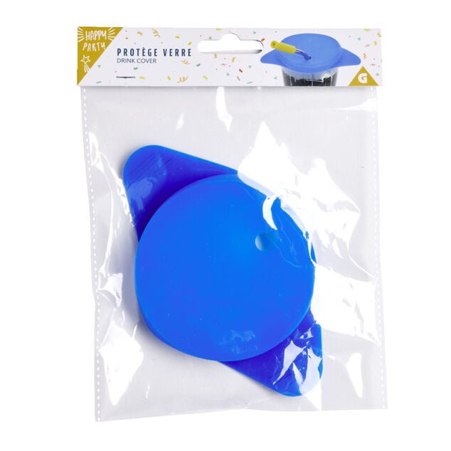 Protège verre couvercle avec paille - 2 modèles