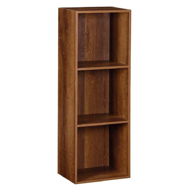 Structure Box Cube 3 cases 35,2x30x103,2cm bois marron