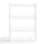 Étagère à poser 3 niveaux plastique transparent 32,5x18xH.33,5cm