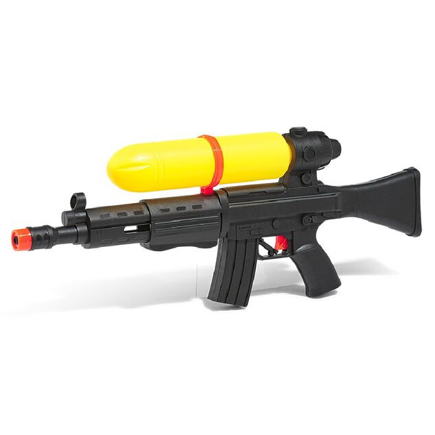 Pistolet &agrave; eau noir et jaune L50cm