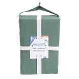 Drap housse 160x200cm 100% coton percale vert