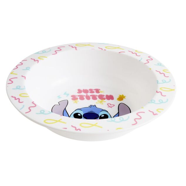 Assiette creuse Stitch plastique blanc et multicolore &Oslash;16cm