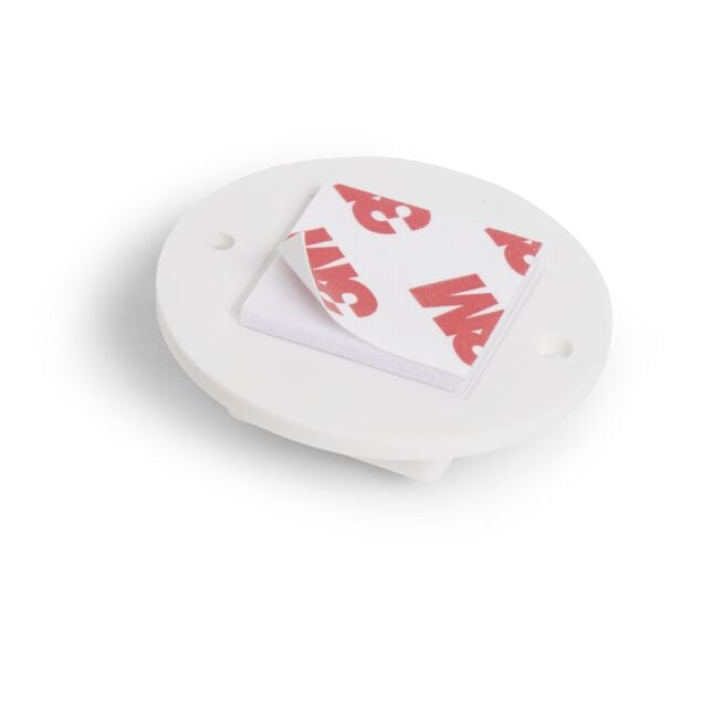 Roulette adh&eacute;sive 360&deg; universelle blanche 4 pi&egrave;ces &Oslash;4,5xH1,5cm