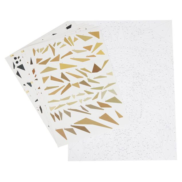 Sticker animaux &agrave; compl&eacute;ter avec num&eacute;ros autocollants 31x31cm