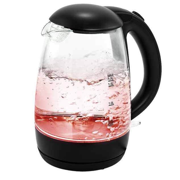 Bouilloire LED sans fil couleurs variables Homday en verre 1,7 L