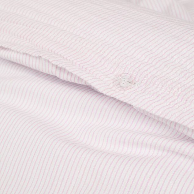 Parure de lit 2 personnes 220x240cm gaze de coton rayures (3 mod&egrave;les)