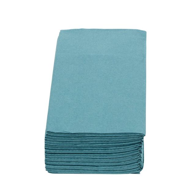 Serviette range couverts 40cm vert &eacute;meraude x20