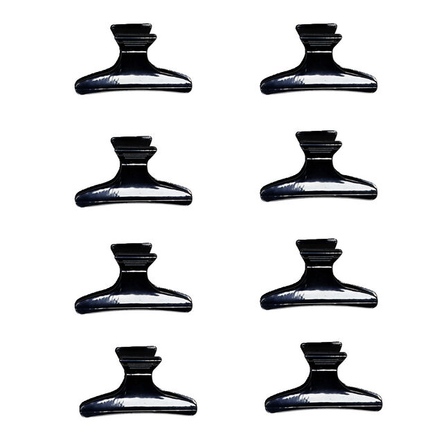 Lot de 8 pinces à cheveux noir ou rose - 2 coloris