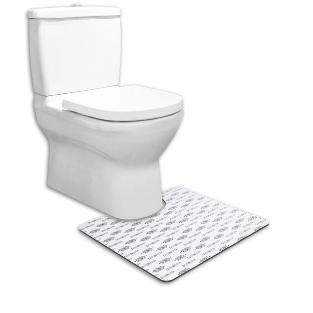 Contour WC PVC motif terrazzo noir et blanc 49,5x15cm