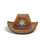 Chapeau de cow boy enfant marron 35x26xH14cm