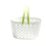 Panier de rangement plastique blanc ajouré 31x21xH19cm - 3 modèles