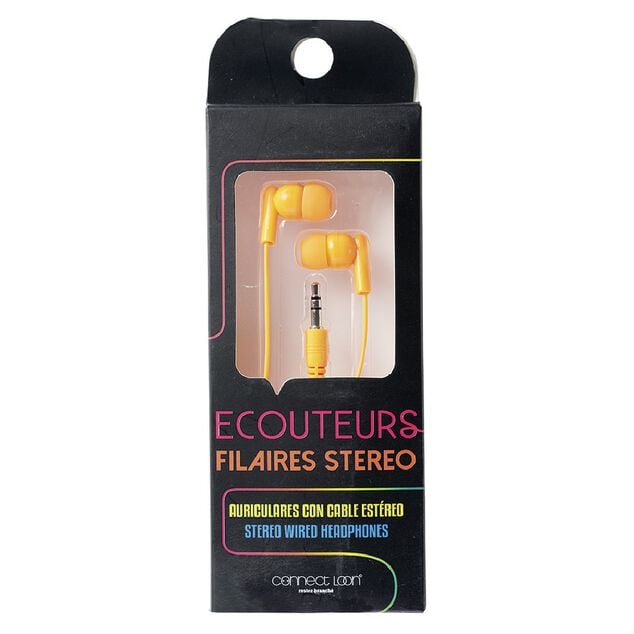 &Eacute;couteur filaire intra auriculaire L. 120 cm