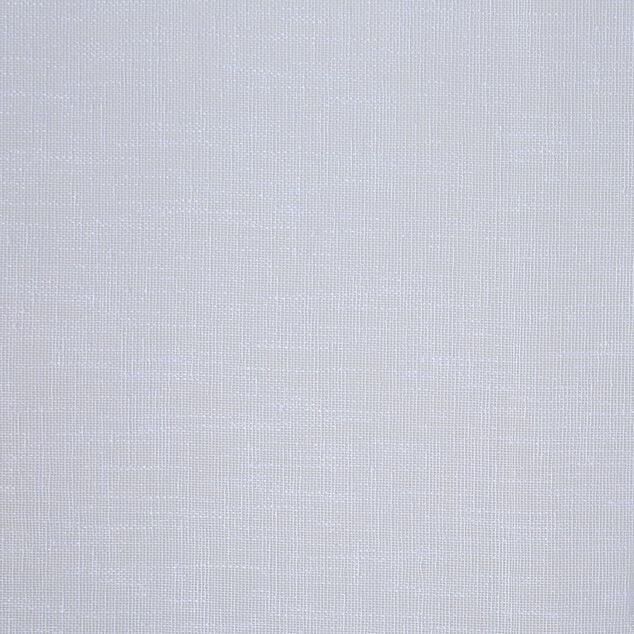 Vitrage passe tringle finition pointe effet lin uni blanc 60x90 cm x2