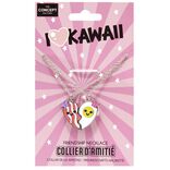 Collier d'amiti&eacute; kawaii coeur en 2 parties