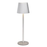 Lampe de table Talli USB tactile grise Ø11xH37cm