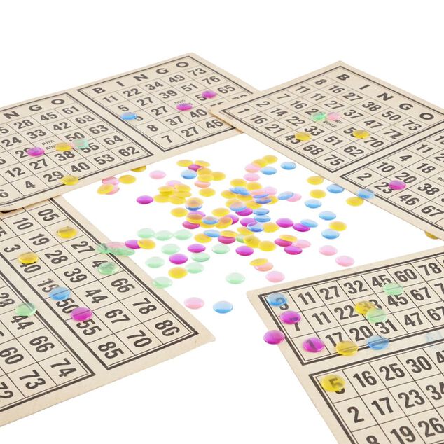 Sachet de 100 pions de loto &Oslash; 15mm