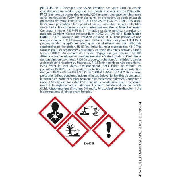 Coffret de traitement pour spa