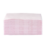 Serviette carrée rose pâle 2 plis en papier x40