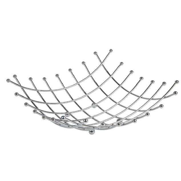 Corbeille &agrave; fruits carr&eacute;e design quadrillage