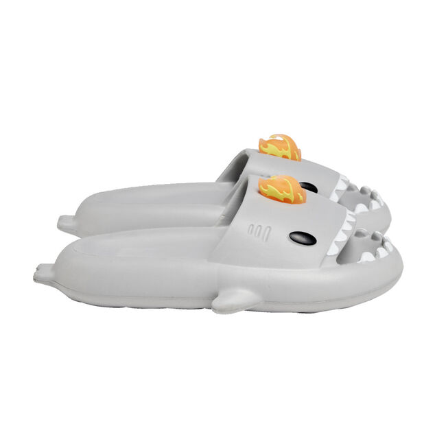 Chaussons requin flamme caoutchouc gris 36/37