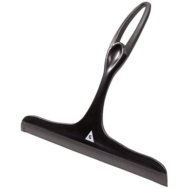 Raclette &agrave; vitres plastique noir L.25 cm