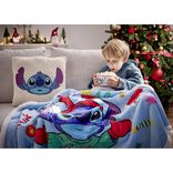 Plaid pilou Noël Disney Stitch 120x150cm