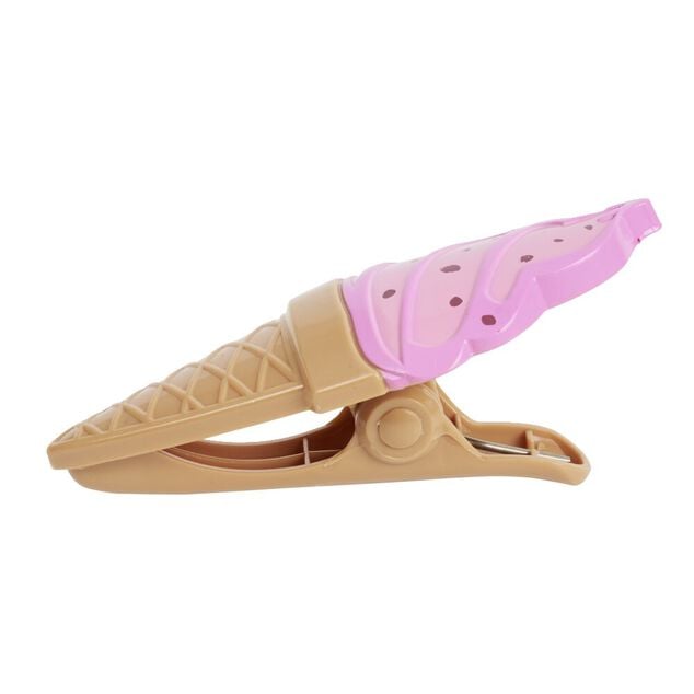 Clip pince serviette de plage forme glace x2