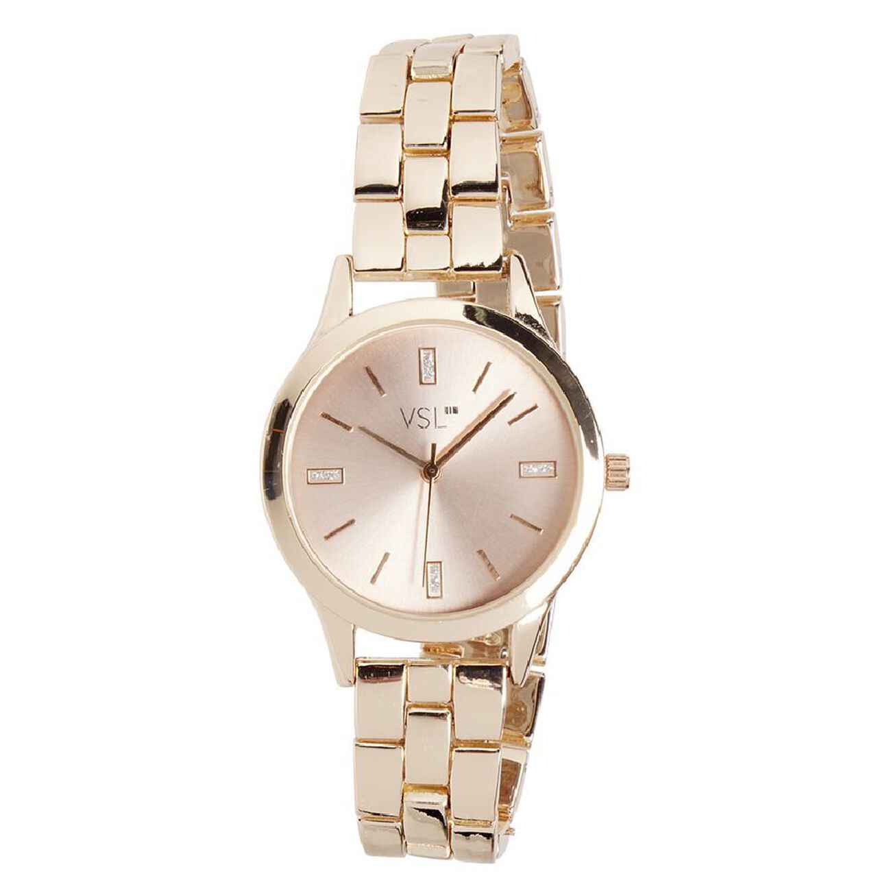 Montre femme bracelet maille inox rose gold GIFI