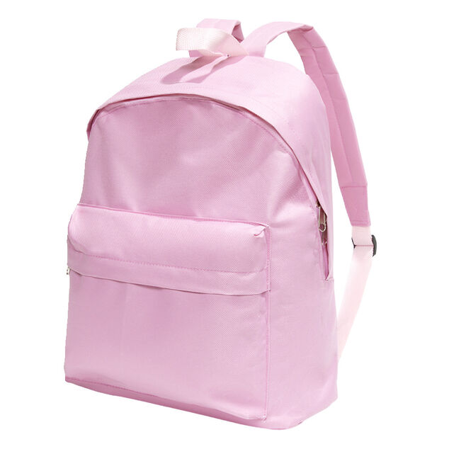 Sac &agrave; dos uni 2 poches 28x10,5xH37cm - 2 mod&egrave;les noir ou rose