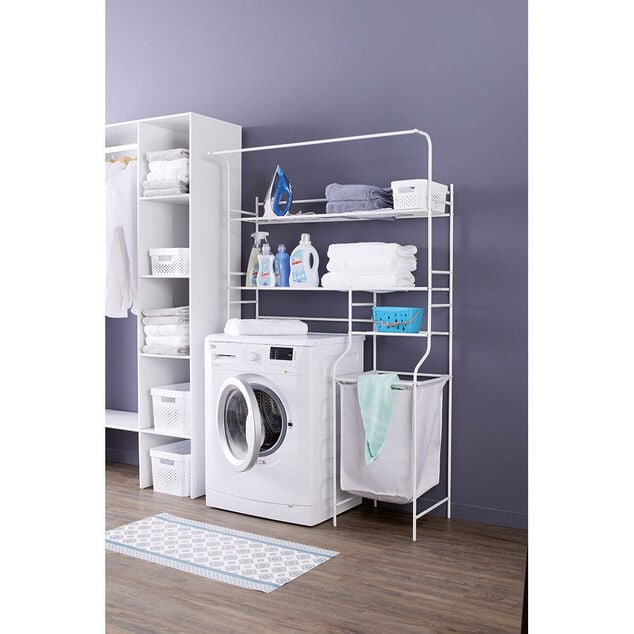Rangement pour buanderie blanc