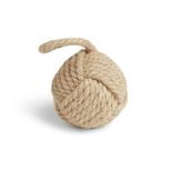 Cale porte en jute forme noeud beige &Oslash;12,5cm